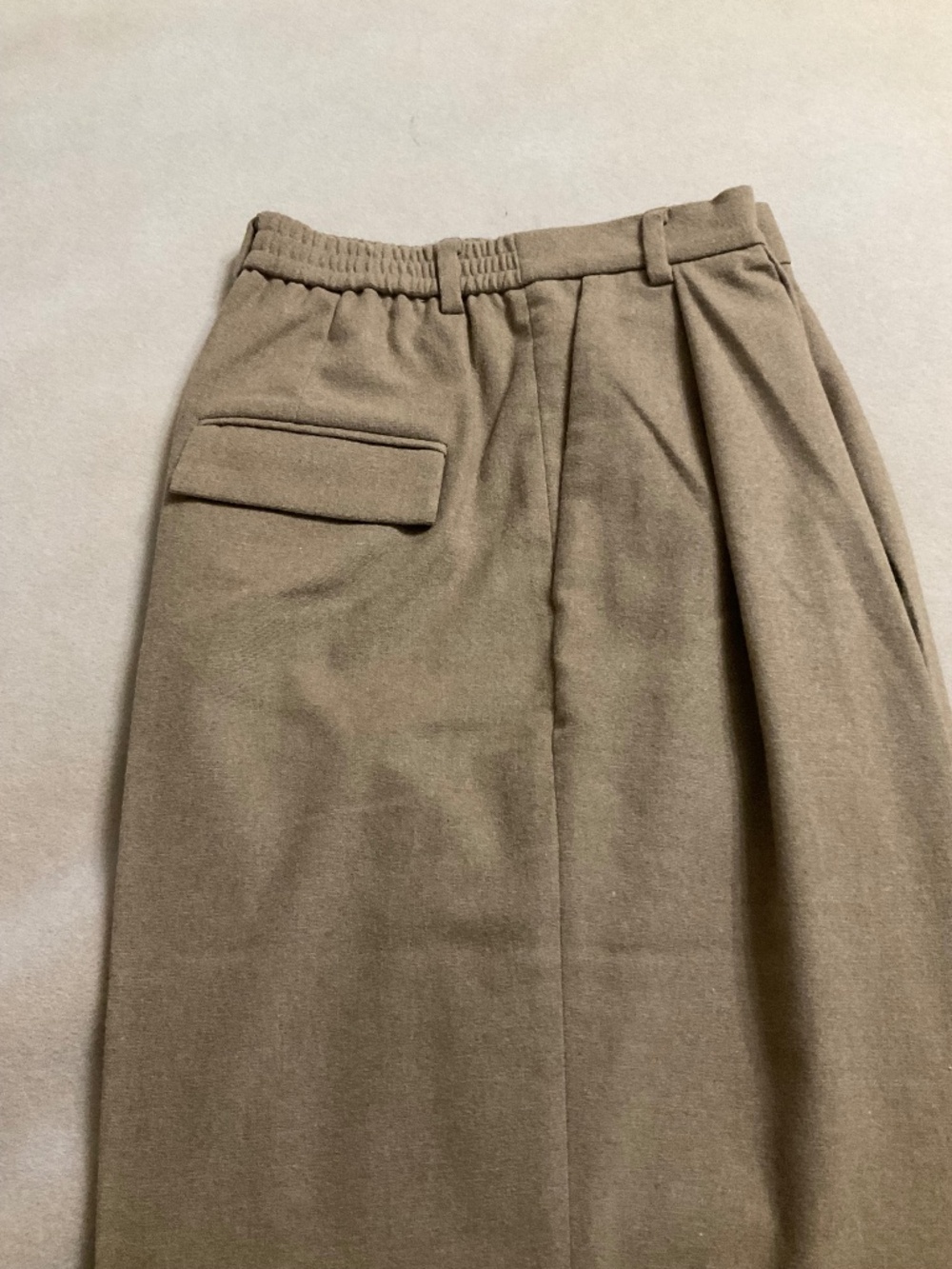 Wool Blend Wide Leg Pants